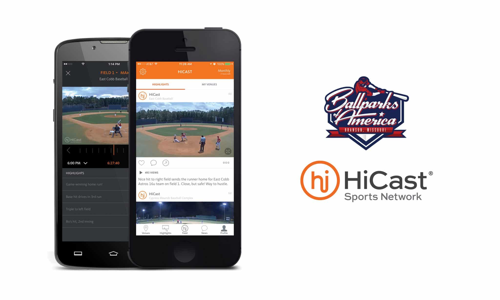 Ballparks of America announces Partnership with HiCast Sports Network
