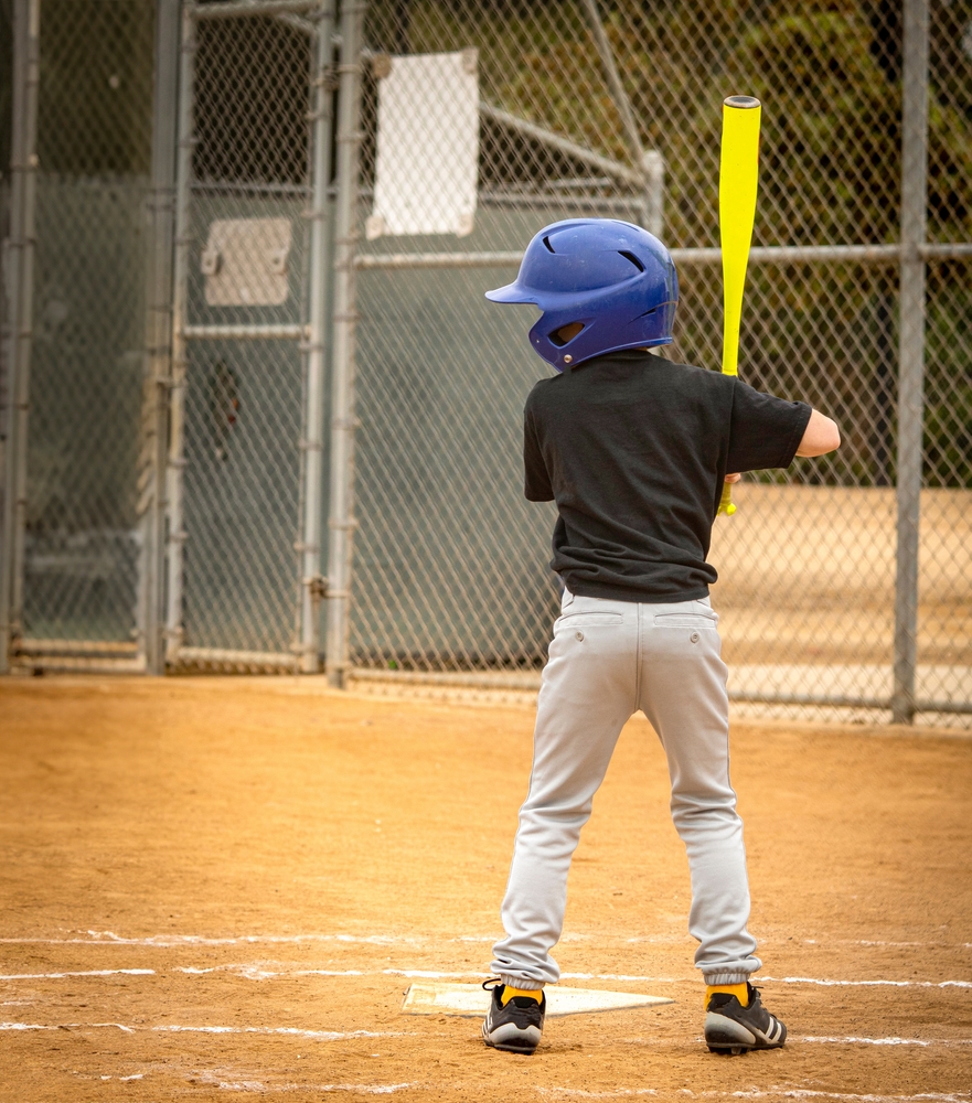 Youth Baseball Player Awaiting a Pitch